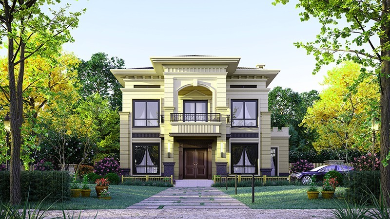 遂宁中式合院住宅，开放庭院与邻里乡亲更亲近